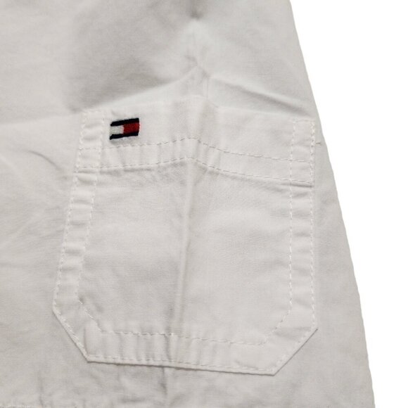 Tommy Hilfiger Boys Racing Shirt Botton Down Short Sleeve Logo‎ Patch XL - Picture 7 of 12